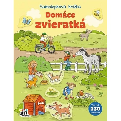 Samolepková knižka domáce zvieratká 130 ks