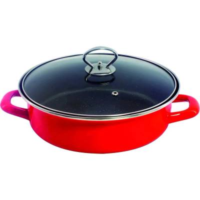 Rosberg 28 см тава с капак и незалепващо покритие Rosberg модел R51222A28CT (R51222A28CT)