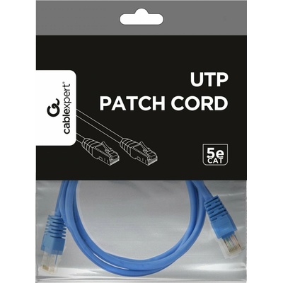 Gembird PP12-1M/B Eth Patch cat5e UTP, 1m, modrý