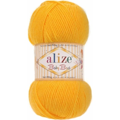 Alize příze Baby Best 216 slunečnicově žlutá