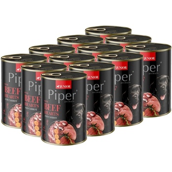 Dolina Noteci Консерва Piper Junior говежди сърца и моркови 12 x 400 г