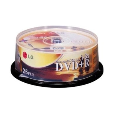 LG 25pcs lg dvd+r/8x/cake box