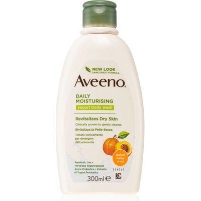 Aveeno Daily Moisturising vyživující sprchový gel Apricot & Yoghurt 300 ml