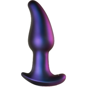 Hueman Вибриращ анален плъг Midnight Amethyst с дистанционно управление (13, 5 cm)