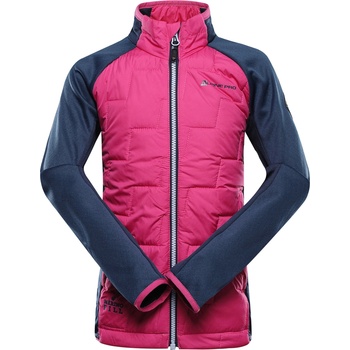 Alpine Pro Детска суитшърт с мерино пълнеж ALPINE PRO JORWO 2 fuchsia fedora ALPINE PRO | Rozov | Момичешки | 116/122