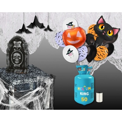 HeliumKing HeliumKing Set Halloween Helium Party 100 XXL