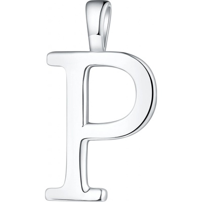 Olivie písmeno P stříbrný přívěsek 8625