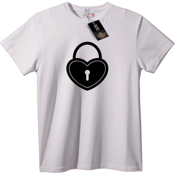 NOONEBRAND Тениска Сърце Катинар - 2XL, White