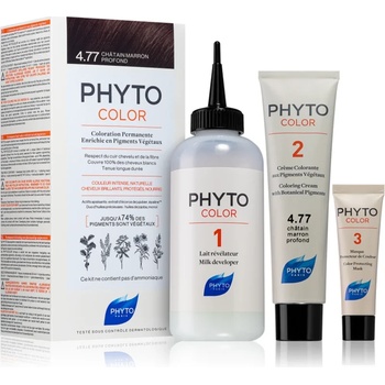 PHYTO Color боя за коса без амоняк цвят 4.77 Intense Chestnut Brown