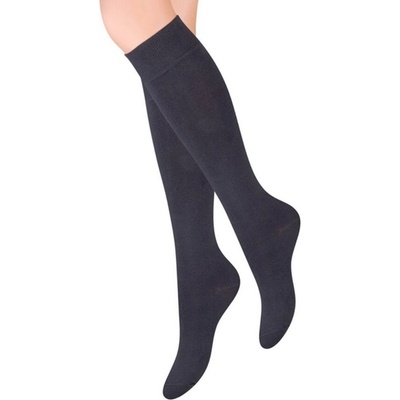 Дамски три-четвърти чорапи в графитен цвят