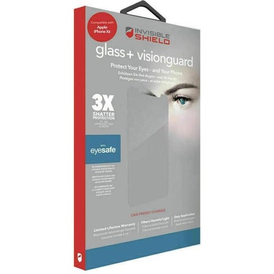 ZAGG Invisible Shield Glass+ VisionGuard - калено стъклено защитно покритие за дисплея на iPhone 11 Pro, iPhone XS, iPhone X (прозрачен)