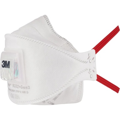3M Противопрахова респираторна маска 3M Aura 9332+ Gen3 FFP3 с клапан (7100134314)