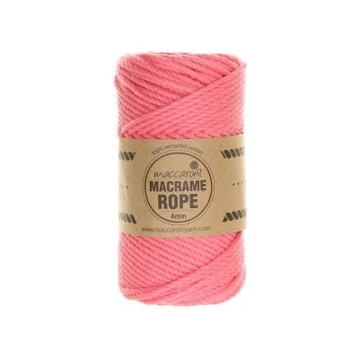 Rope 4mm - 402 lososově růžová