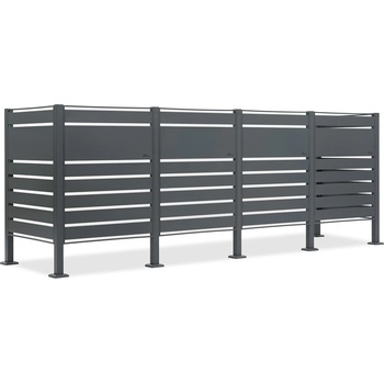 CoverTech Корпус за 4 контейнера за отпадъци с вместимост 120 л или 240 л Halen CoverTech антрацит (CT087)