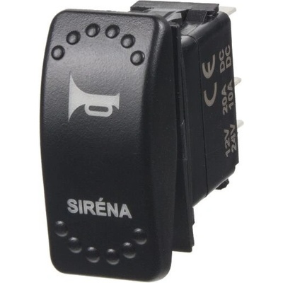 Rocker spínač SIRÉNA 12/24V