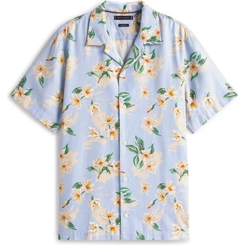 Tommy Hilfiger Men's Floral Short-Sleeve Patterned Shirt - Sweet Blue 0GY