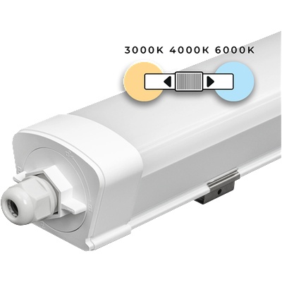 UltraLux LED slim линейно осветително тяло 1.5m, IK08, 45W, CCT, 220-240V AC, IP65 (LSPH15045CCT)