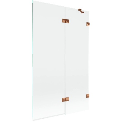 Mexen Lunar душ параван 2-крилен десен 110 x 150 cm, прозрачен, розово злато - 897-110-100-60-00-P (897-110-100-60-00-P)