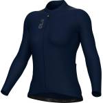 Alé Дамска фланелка с дълъг ръкав за колоездене Alé Women's Pragma Color Block L/S Jersey Cycling jersey - Navy Blue - размер XS (156-2371-0512)