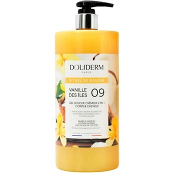 Doliderm Душ гел 2 в 1 Vanille des Îles 09, 1000 ml