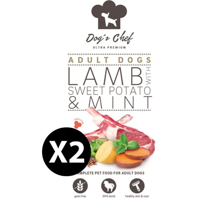 Dog's Chef Lamb With Sweet Potato & Mint 2 x 12 kg