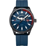 Curren Мъжки часовник Curren Knout, Силиконова каишка, Син (CURREN-8421-BLUE) Часовници