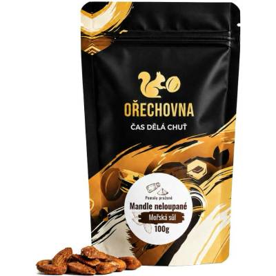 Ořechovna Pražené neloupané mandle Mořská sůl 100 g