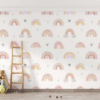 Decono Детски Фототапет Цветни Дъгички