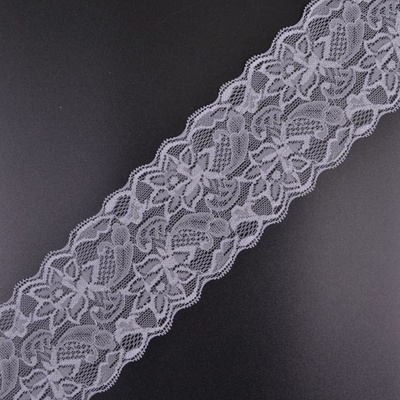 Takoy Elastická krajka 8 cm šedá – Zboží Dáma
