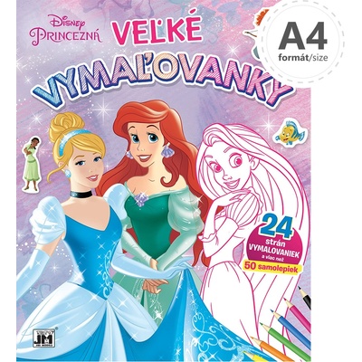 Omaľovanka veľká Princezny