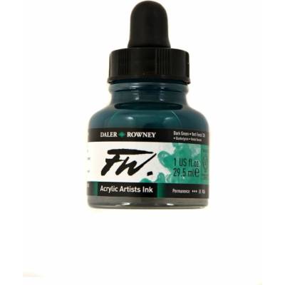 Daler-Rowney FW artist akrylový tuš 29,5 ml dark green