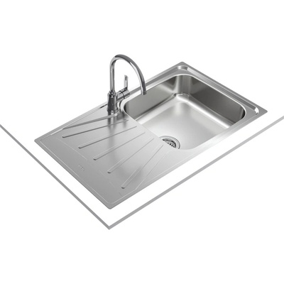 Teka Starbright 50 E-XP 1B 1D ГЛАДКА Иноксова мивка за вграждане, гладка, обръщаема, за шкаф със светъл отвор 50 см (М.1108)