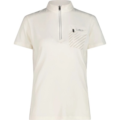 CMP Дамска фланелка с къс ръкав за колоездене CMP Women's Breast Pocket T-Shirt Free Bike Cycling jersey - Offwhite - размер 48 (EU) (156-2464-1118)