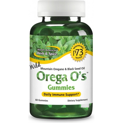 North American Herb & Spice Gummies s oregánovým olejem a černuchou pro dospělé 60 žvýkacích kapslí
