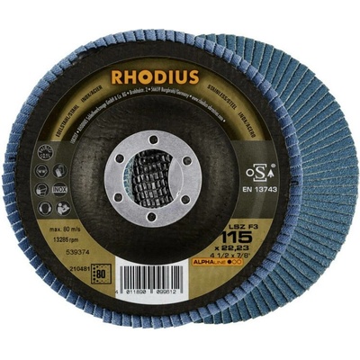 Rhodius vejárovitý brúsny kotúč 115 x 22.23 mm 210663