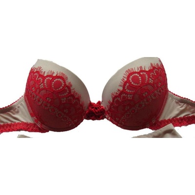 Leilieve 9313 push-up podprsenka čierna červená