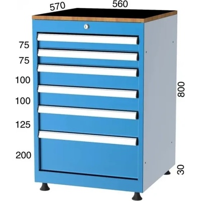 KOCEL ШКАФ С 6 ЧЕКМЕДЖЕТА kocel - 5080 (5080)