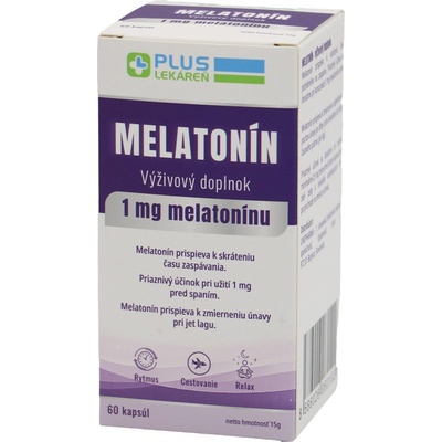 PLUS LEKÁREŇ Melatonín 60 kapsúl