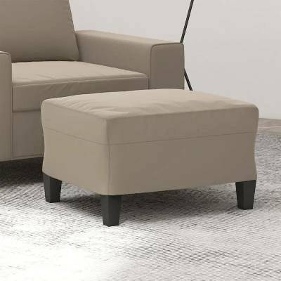 vidaXL Podnožka Taupe 60x50x41 cm Tkanina z mikrovlákna