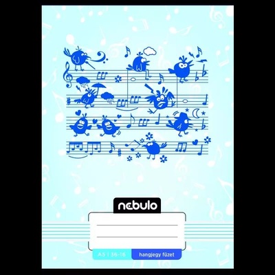 Nebulo Nebulo: Цветна тетрадка с ноти, A5 - различни видове (HJ-MM-A5)