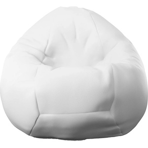 PUFRELAX Пуф, круша, 520л. , Nirvana Gigant - White, PU кожа, Пълнеж от Полистиролни перли (PUF-G-NGG-PU-WH) - topmarket