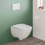 Geberit Комплект за окачена тоалетна чиния Geberit Selnova Square Premium без ринг със седалка (502.727.00.1)