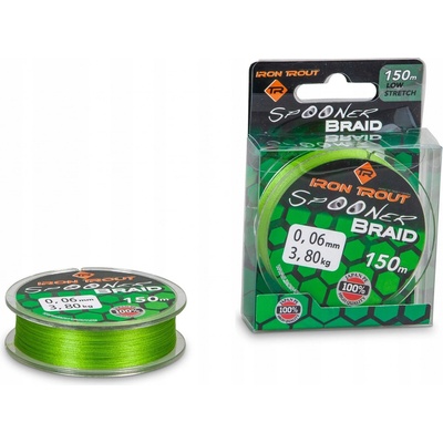 Iron Trout Šnúra Spooner Braid green 150m 0,04mm