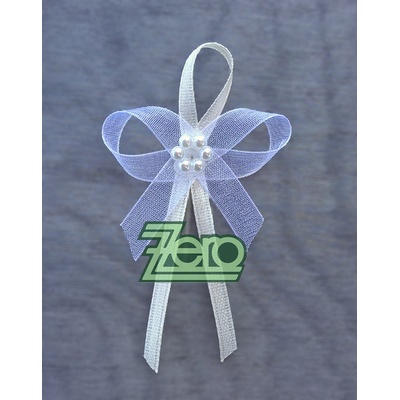 Vonička (vývazek) svatební - krémová s perlovým květem