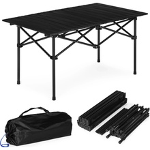 MultiGarden XLP150-95-1 Skládací kempingový stůl 95 x 55 cm s taškou, černý