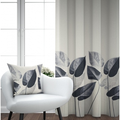Ervi Blackout zatemňovací závěs Super print - Elegantní listí č.28