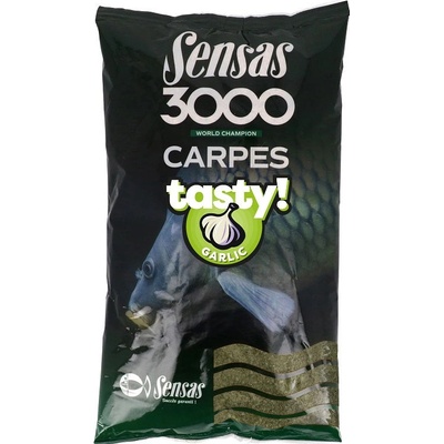 Krmivo Sensas 3000 Carp Tasty cesnak 1 kg Sensas