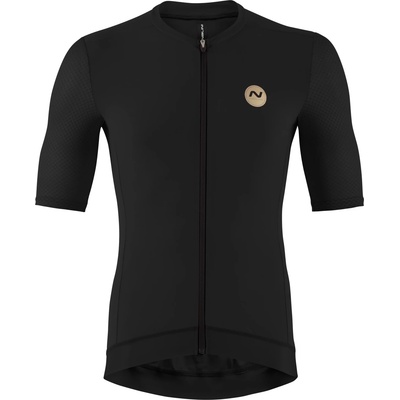 Nalini Мъжка фланелка с къс ръкав за колоездене Nalini Pure Gold Jersey Cycling jersey - Black - размер M (056-4014-0413)