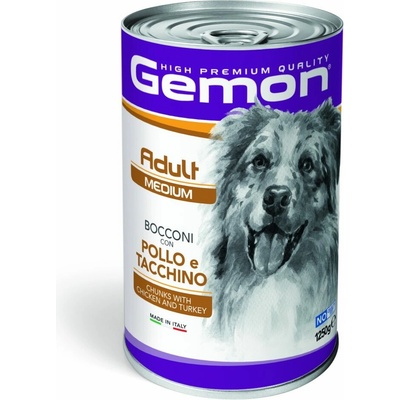 Gemona Adult Dog HP Medium kúsky kuracie moriak 1250 g