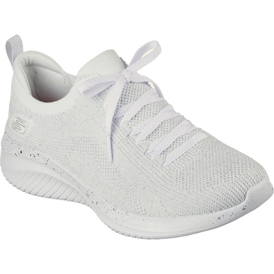 Skechers Ultra Flex 3.0 - Let's Dance - Wht/Slv Knt/Slv